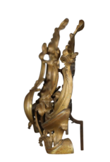 Maison Leon Van den Bogaert Régence-stijl haardijzers en decor objecten — 41 cm hoog