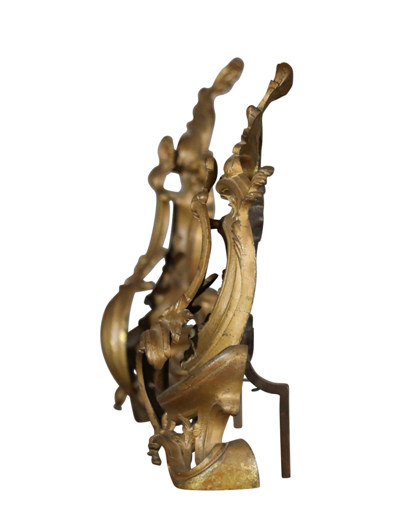 Maison Leon Van den Bogaert Régence-stijl haardijzers en decor objecten — 41 cm hoog