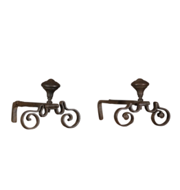 Maison Leon Van den Bogaert Chenêts Antiques Du XVIIè Siècle