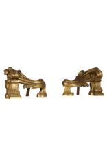 Grand Interior Andiron In Brass