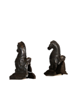 Maison Leon Van den Bogaert Early Period Horse Andiron
