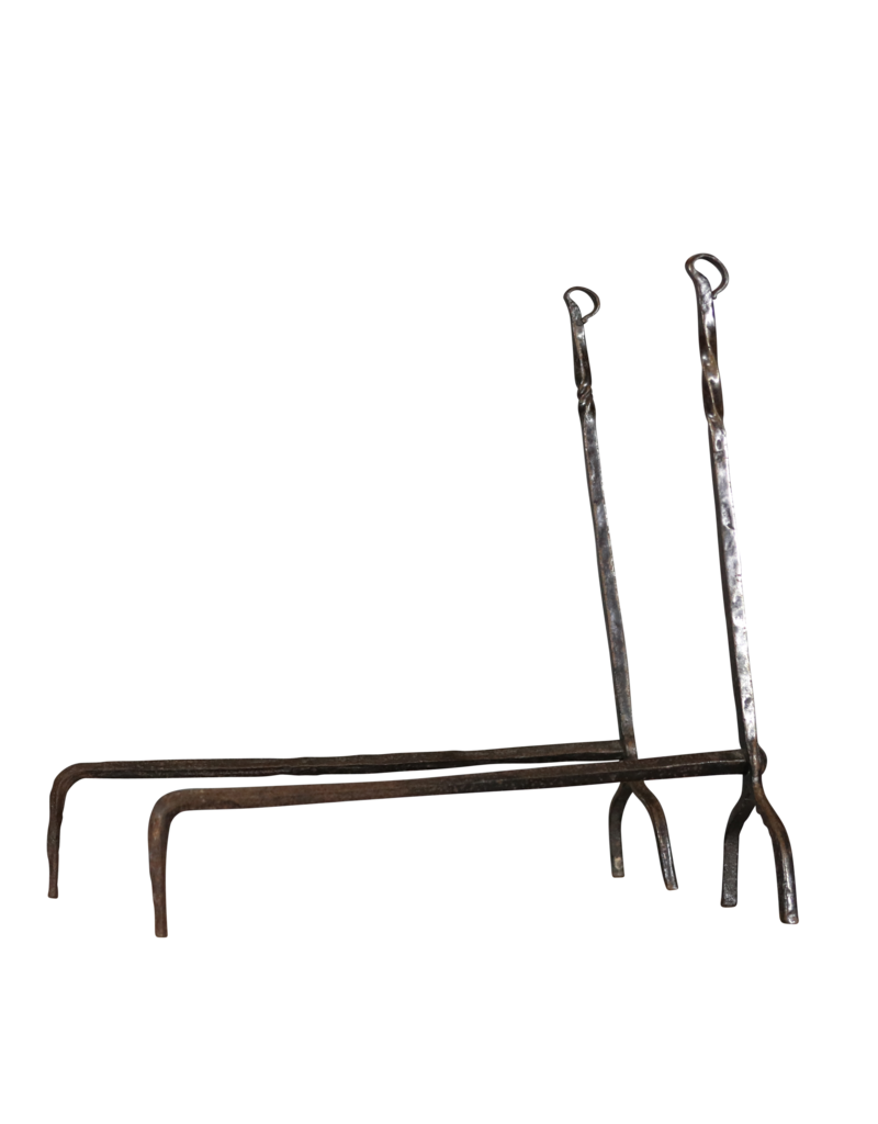 Maison Leon Van den Bogaert Elegante Smeedijzeren Vuurbokken