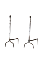 Maison Leon Van den Bogaert Eleganter Feuerbock aus Schmiedeeisen