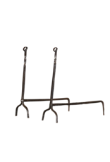 Elegant Fireplace Andiron In Wrought Iron