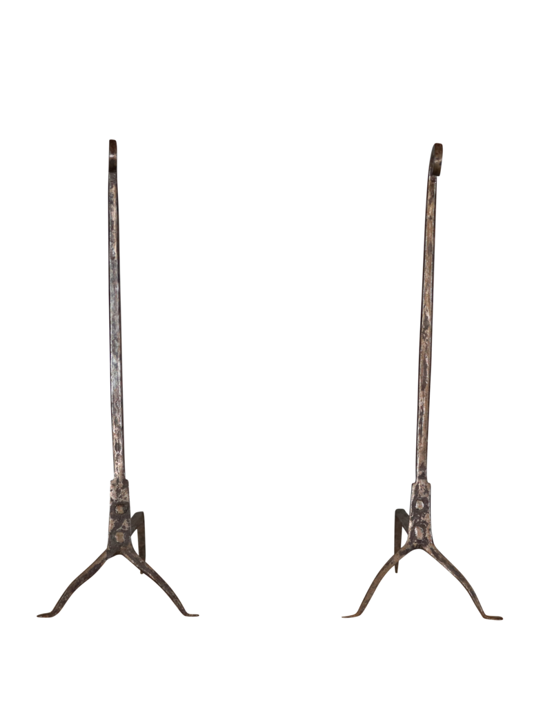 Maison Leon Van den Bogaert Eleganter Feuerbock aus Schmiedeeisen