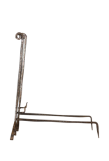 Maison Leon Van den Bogaert Elegant Fireplace Andiron In Wrought Iron
