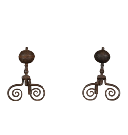 Par de Brocante Accesorios Chimenea