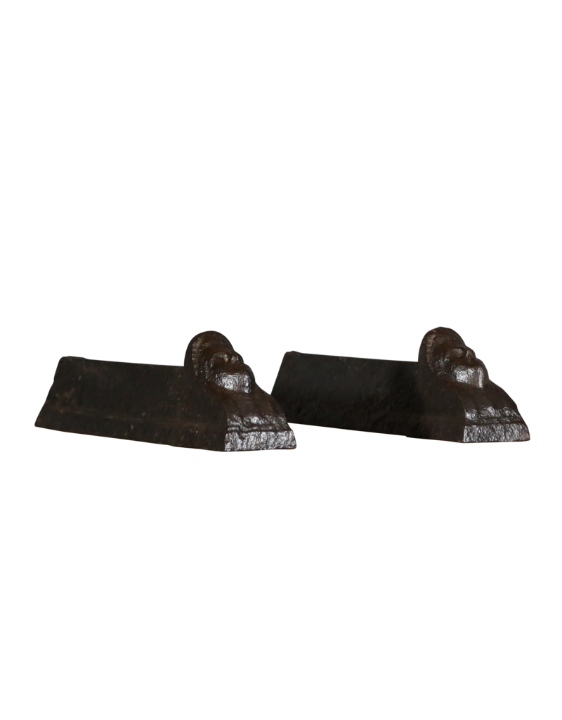 Maison Leon Van den Bogaert Mini haard ijzers — 13 cm hoog