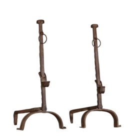 Maison Leon Van den Bogaert Wrought Iron Fireplace Decor Objects