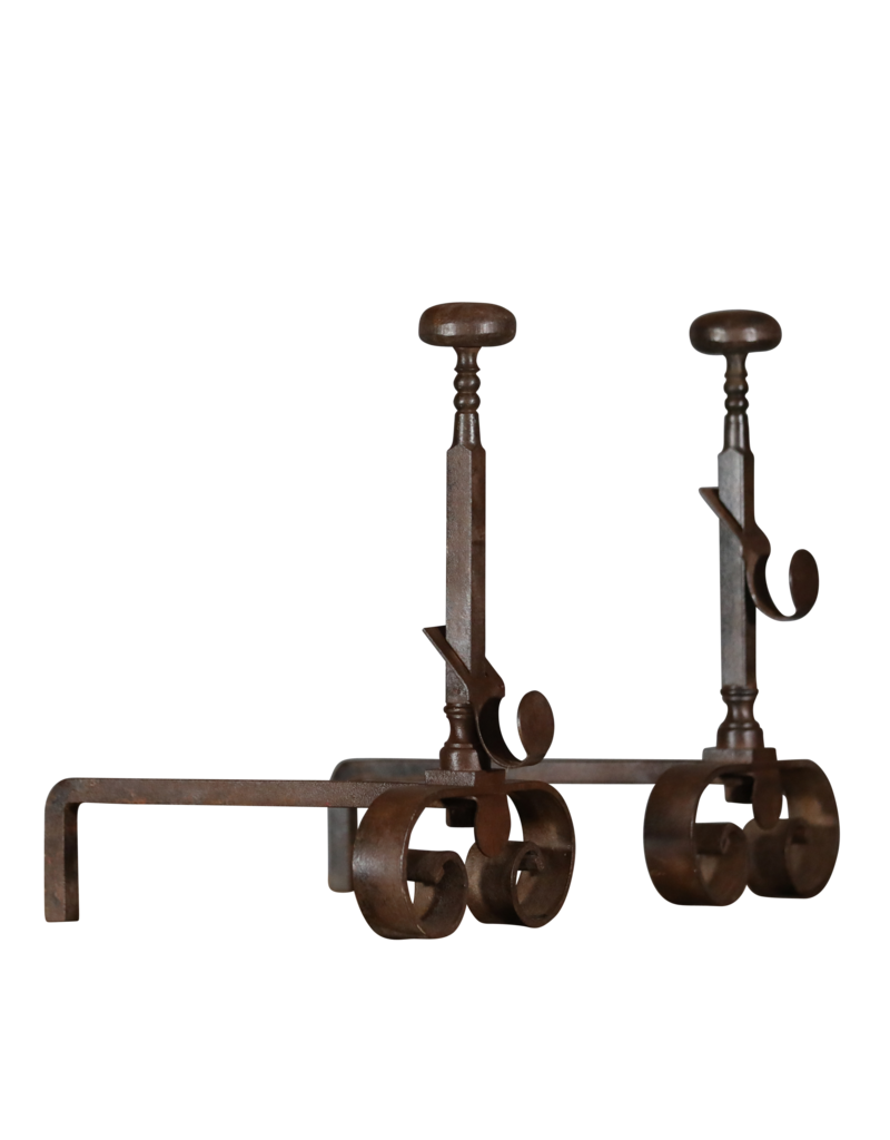 Maison Leon Van den Bogaert Modern Vintage Pair Andiron