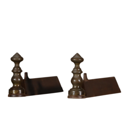 Maison Leon Van den Bogaert Elegante Haardijzers In Brons