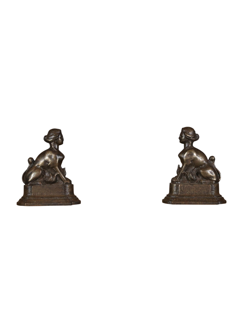 Maison Leon Van den Bogaert Sfinx in Cast-Iron — 19 cm High