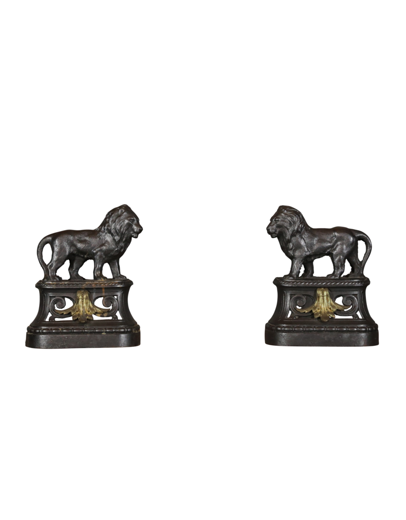 Maison Leon Van den Bogaert Löwe-Kamin-dekor