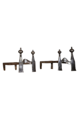 Maison Leon Van den Bogaert Double Chevalet French Andiron