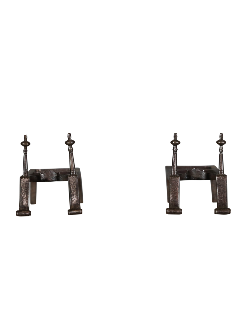 Maison Leon Van den Bogaert Doppeltes Chevalet Französischer Andiron