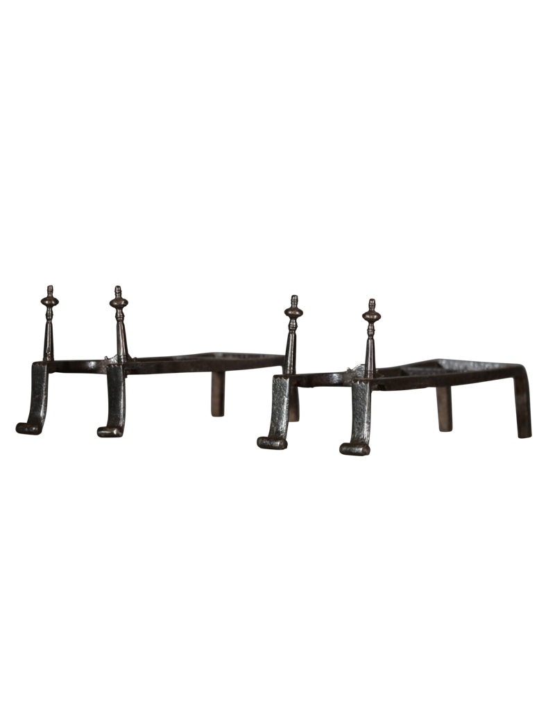 Maison Leon Van den Bogaert Double Chevalet French Andiron