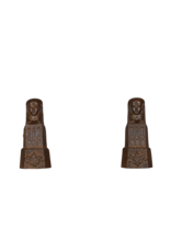 Maison Leon Van den Bogaert Paar ägyptische Sfinx aus Gusseisen