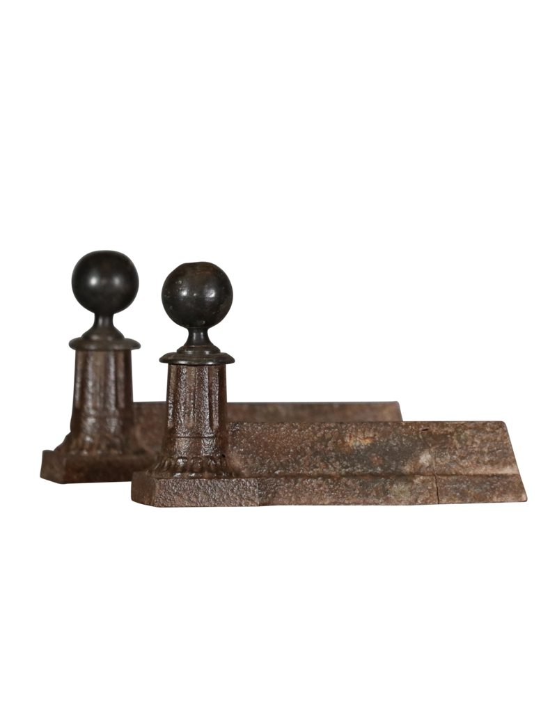 Maison Leon Van den Bogaert Brocante Paar Kaminzubehör
