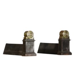 Maison Leon Van den Bogaert Chic Pair Andiron — 20 cm High