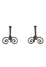 Maison Leon Van den Bogaert French Pair Andiron — 30 cm High