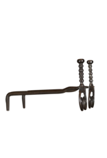 Maison Leon Van den Bogaert French Pair Andiron — 30 cm High
