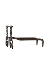 Maison Leon Van den Bogaert French Pair Andiron — 30 cm High