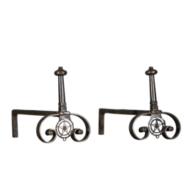 Maison Leon Van den Bogaert Decoratieve Tijdloze Haardijzer Ensemble