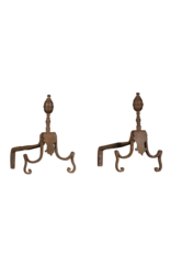Maison Leon Van den Bogaert Chimenea Elegante Andiron En Hierro Forjado