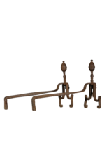 Maison Leon Van den Bogaert Eleganter Feuerbock aus Schmiedeeisen