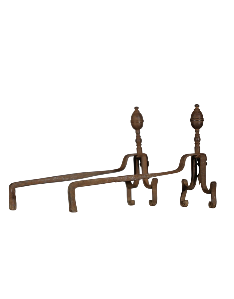 Maison Leon Van den Bogaert Chimenea Elegante Andiron En Hierro Forjado