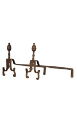 Maison Leon Van den Bogaert Chimenea Elegante Andiron En Hierro Forjado