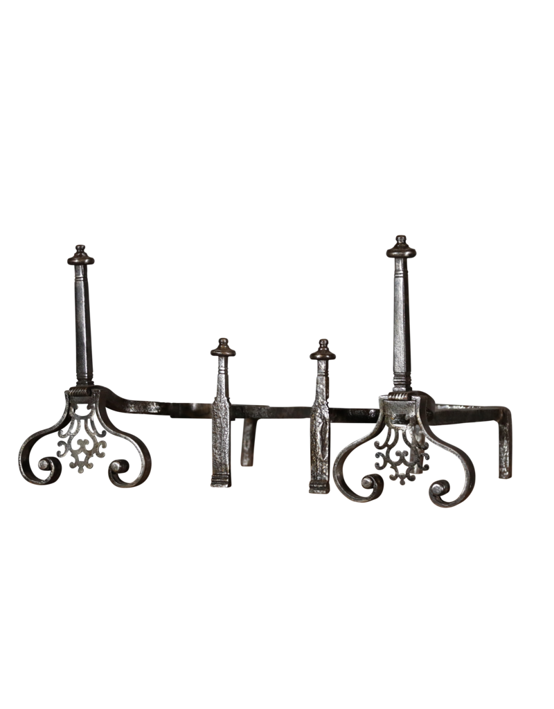 Exceptional Antique French Andirons