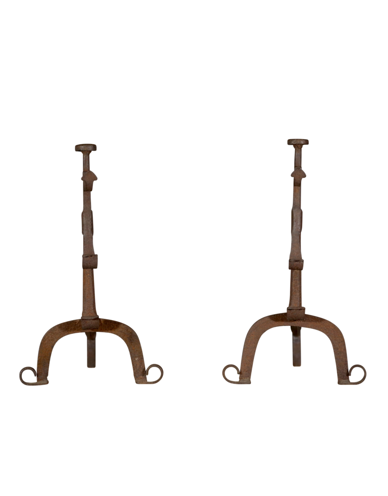 Objetos de chimenea rústica