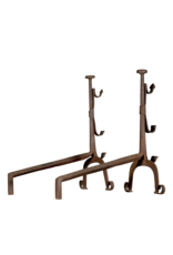 Objetos de chimenea rústica