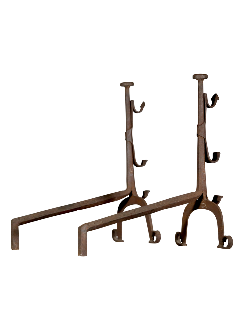 Objetos de chimenea rústica