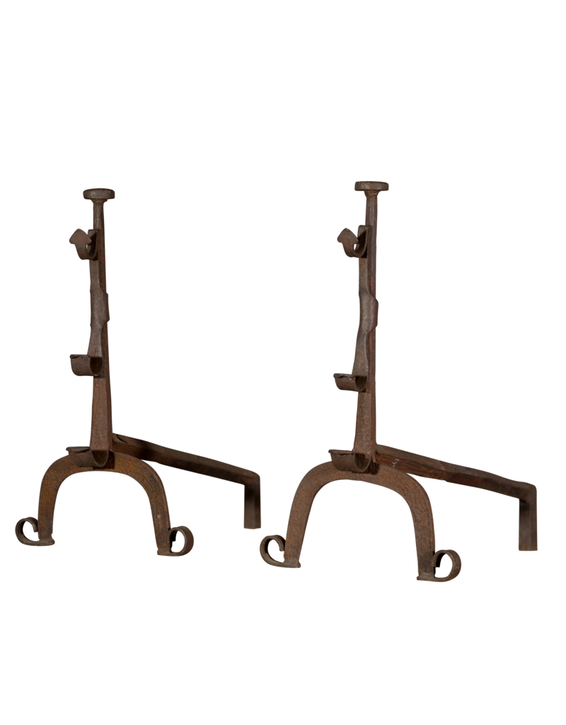Objetos de chimenea rústica