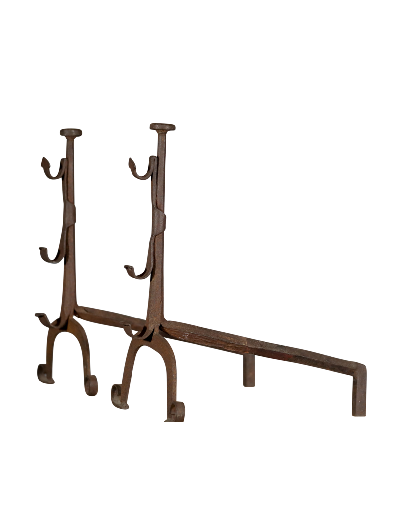 Objetos de chimenea rústica