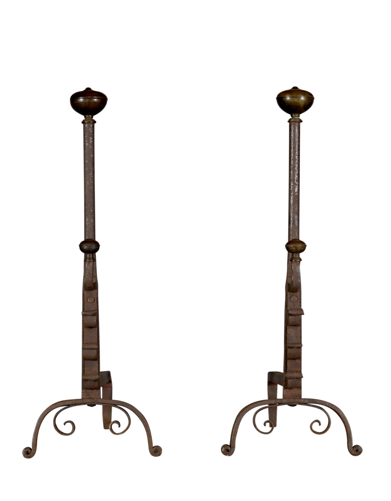 Maison Leon Van den Bogaert Italian Antique Fireplace Objects