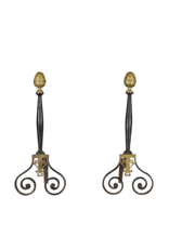 Maison Leon Van den Bogaert Massiver Feuerbock mit Messingdetails