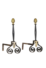 Maison Leon Van den Bogaert Massiver Feuerbock mit Messingdetails