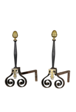 Maison Leon Van den Bogaert Massiver Feuerbock mit Messingdetails