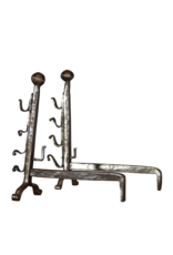 Solid Pair Andiron For Open Fire