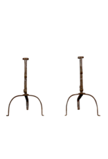 Maison Leon Van den Bogaert Simpele haard ijzers — 49 cm hoog