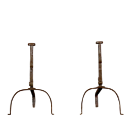 Maison Leon Van den Bogaert Simpele haard ijzers — 49 cm hoog