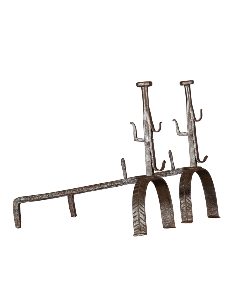 Maison Leon Van den Bogaert Simpele haard ijzers — 49 cm hoog