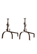 Maison Leon Van den Bogaert Simpele haard ijzers — 49 cm hoog