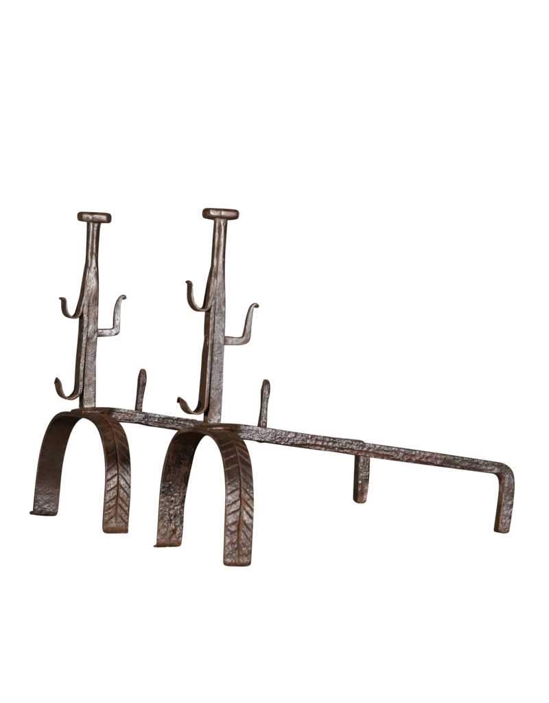 Maison Leon Van den Bogaert Simpele haard ijzers — 49 cm hoog