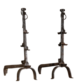 Maison Leon Van den Bogaert Fort haardijzers — 85 cm hoog