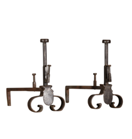 19th Century Pair Andiron