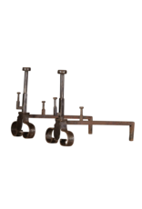 19th Century Pair Andiron In Wrought Iron